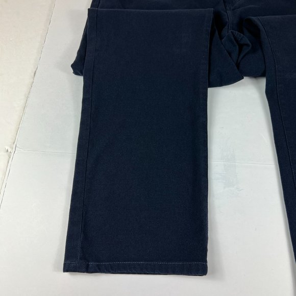 Adriano Goldschmied Pants 40 x 32* Everett Slim Straight Leg Dark Blue Chinos - Picture 5 of 16